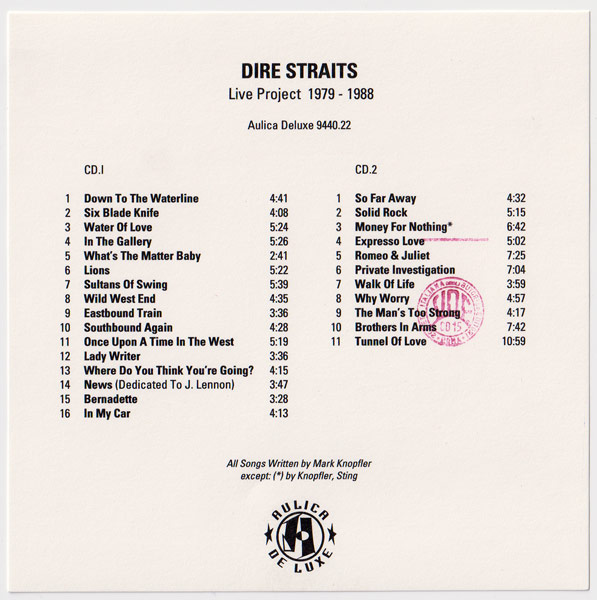 do cd dire straits greatest hits